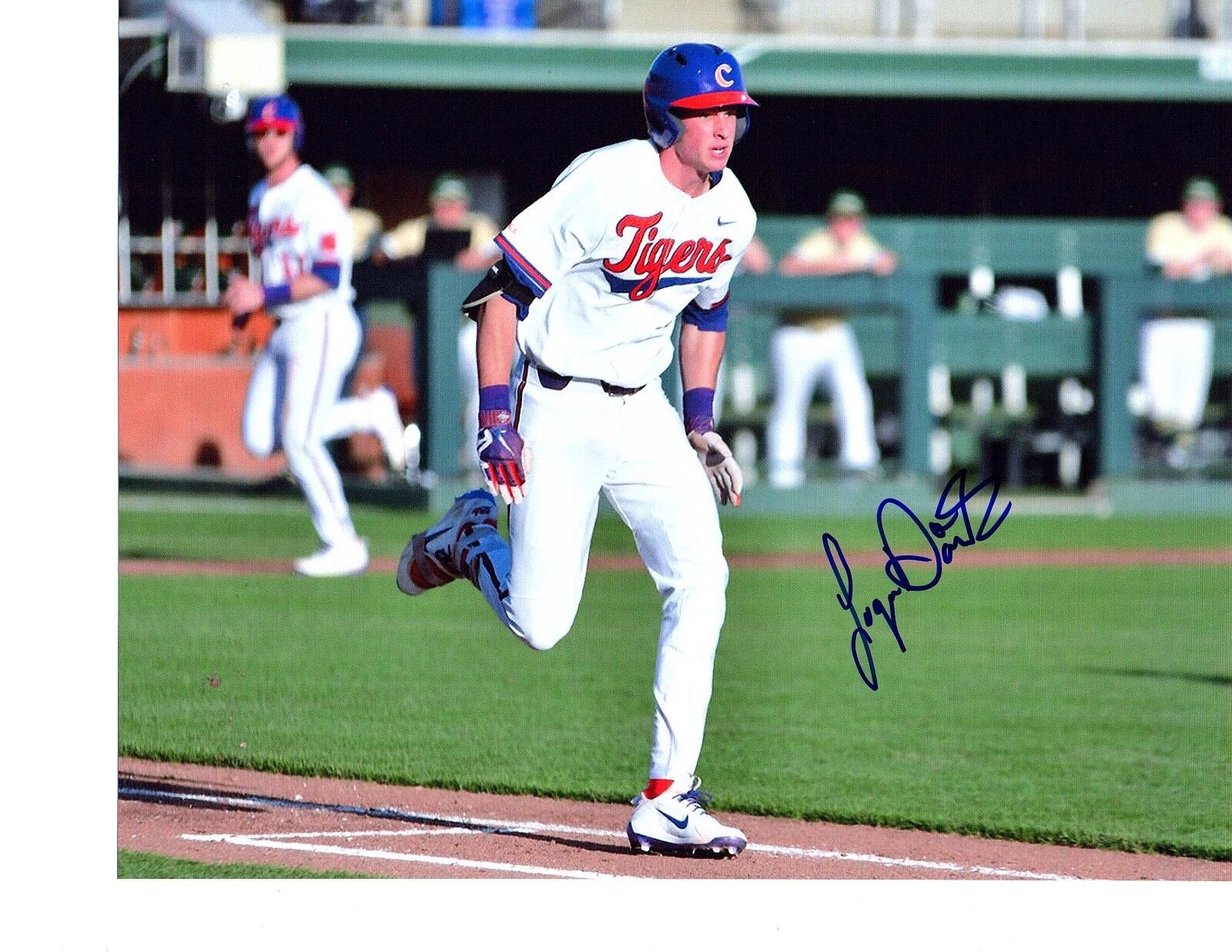 Logan Davidson Clemson Tigers hand autographed signed 8x10 Photo Poster painting COA b