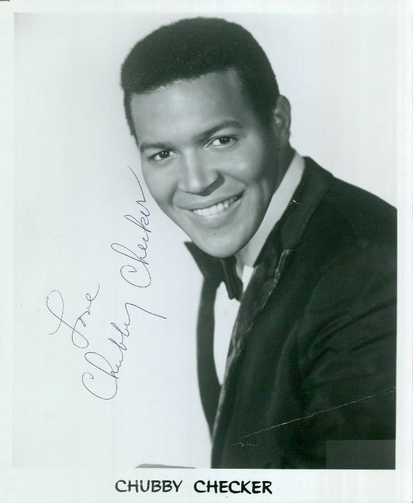 Chubby Checker vintage signed 8x10 Photo Poster painting Rare ! Early signature