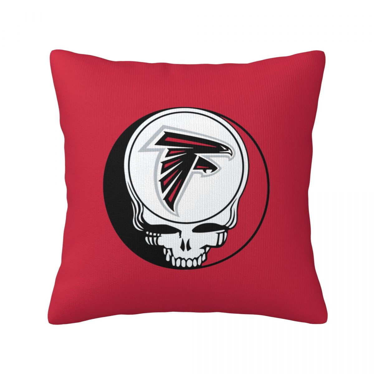 Atlanta Falcons Skull Logo Short Plush Cushion for Home Decor