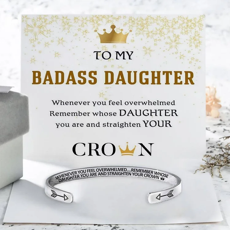 Last Day Promotion 49% OFF--🎁For Daughter - Whenever You Feel Overwhelmed...Crown Bracelet