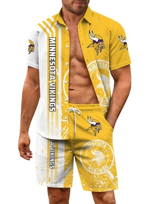 Minnesota Vikings
Limited Edition Hawaiian Shirt And Shorts Two-Piece Suits
