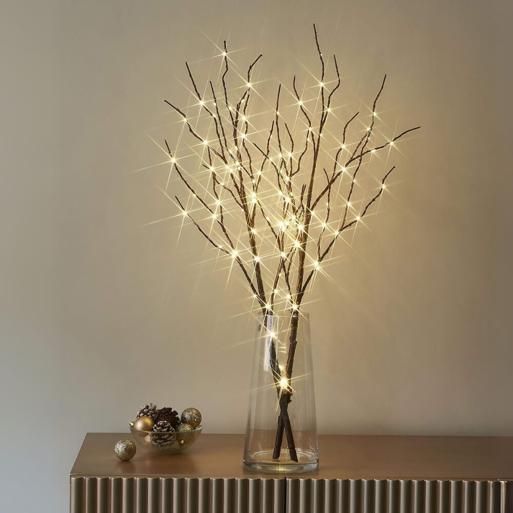 33.5" Christmas Brown Branch Lights (2 PCS)