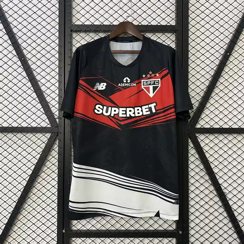 25/26 Sao Paulo Black and Red Training Suit