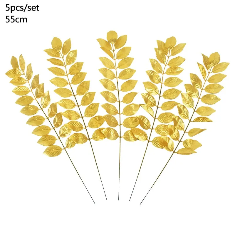 Summer Tropical Artificial Palm Leaves for Wedding Hawaiian Luau Jungle Birthday Party Home Decoration Fake Plant Turtle Leaf