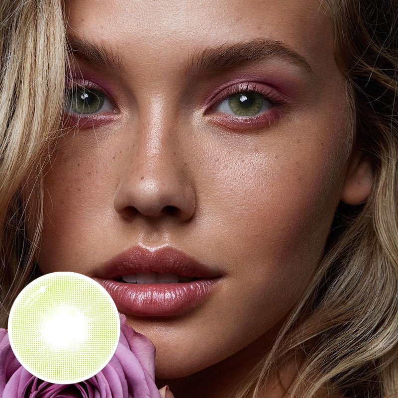 Polar Lights Yellow Green Colored Contact Lenses