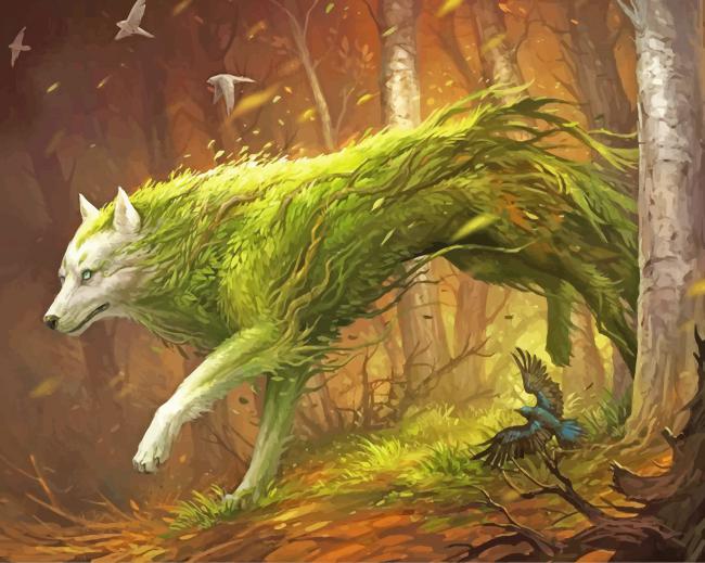 

Forest Wolf – Paint By Numbers - 40*50CM, 501 Original