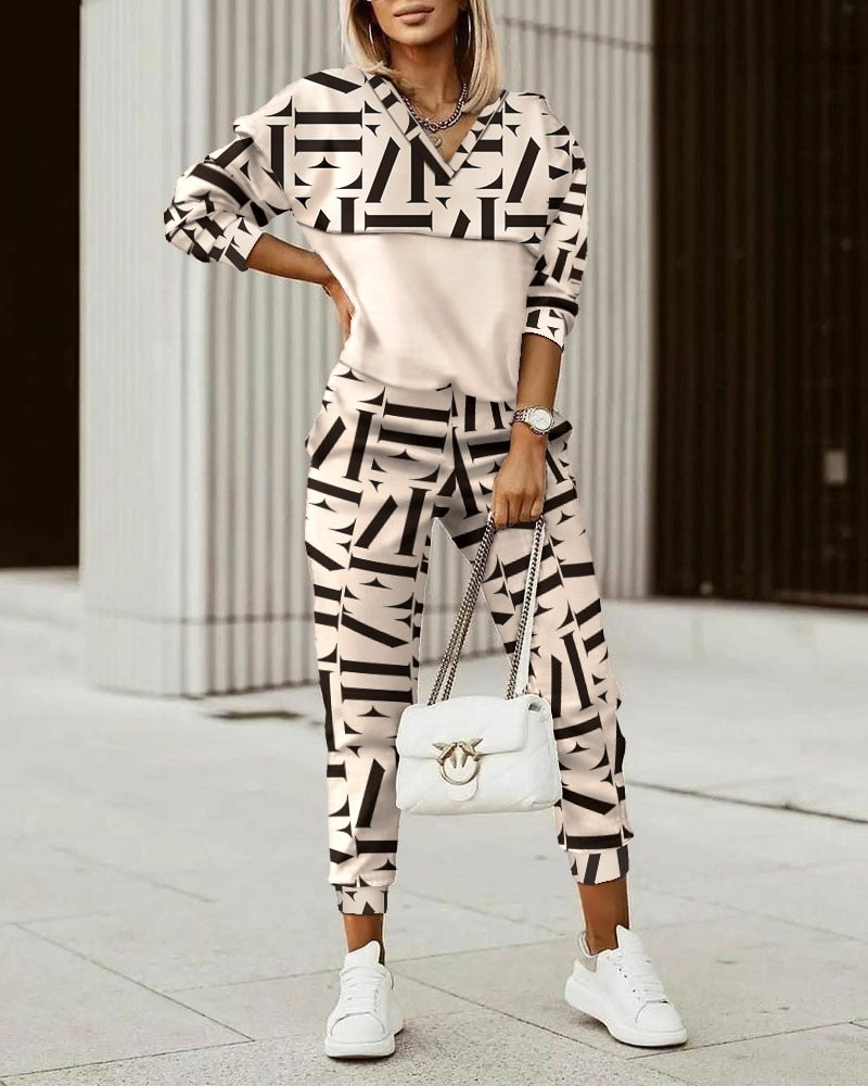 Llyge 2024 New Fashion Women Plaid Print Zipper Front Hooded Top & Pants Set Two Pieces Suit Flare Pants Outwear llyge