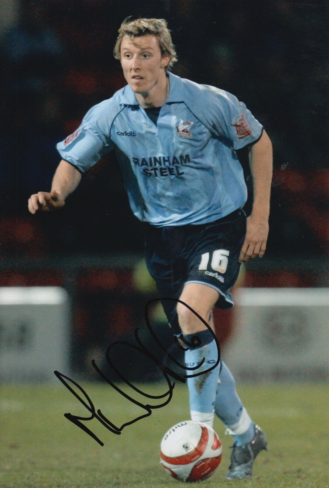 Martyn Woolford Hand Signed 12x8 Photo Poster painting - Scunthorpe United Autograph.