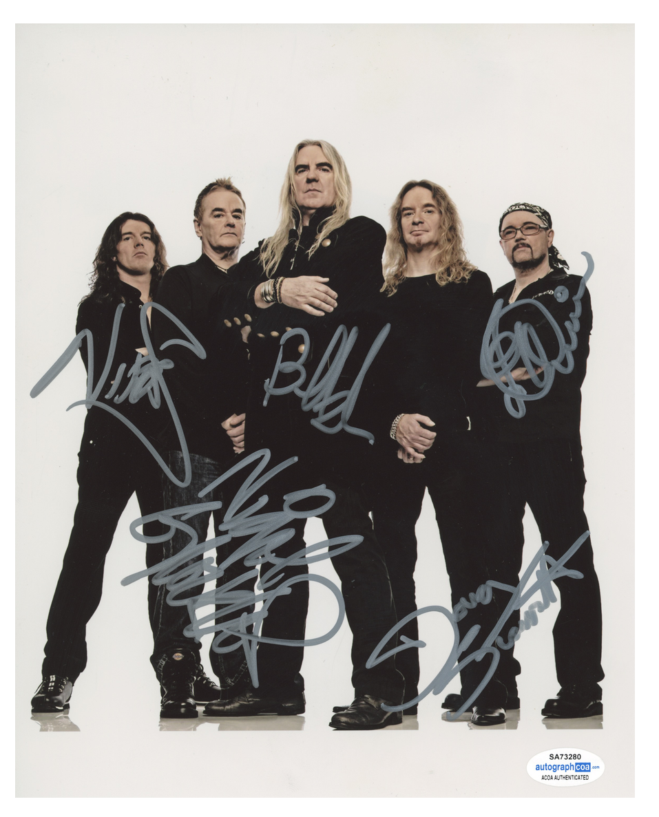 Saxon Fully Signed ACOA Signed Autograph 8 x 10 Photo Poster painting