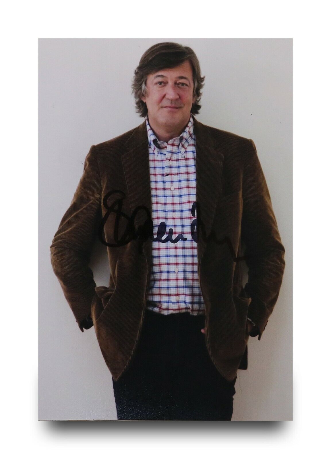 Stephen Fry Signed 6x4 Photo Poster painting Blackadder Jeeves & Wooster Genuine Autograph + COA