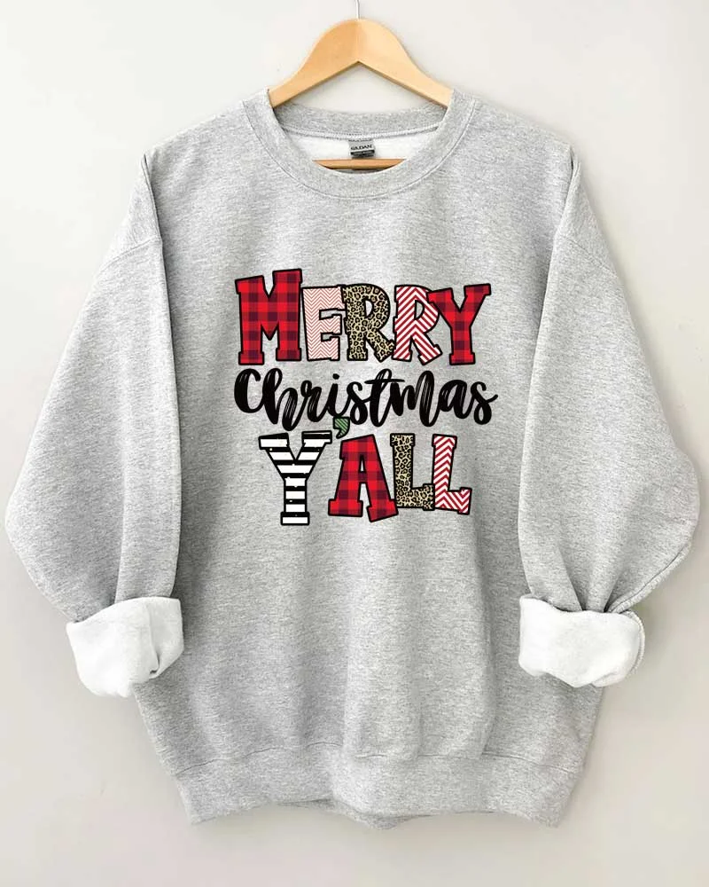 Merry Christmas Y'all Sweatshirt