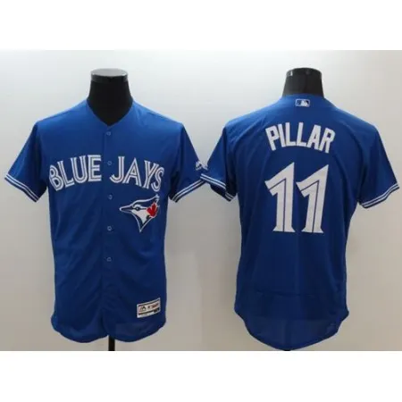 Blue Jays #11 Kevin Pillar Blue Flexbase Authentic Collection Stitched MLB Jersey