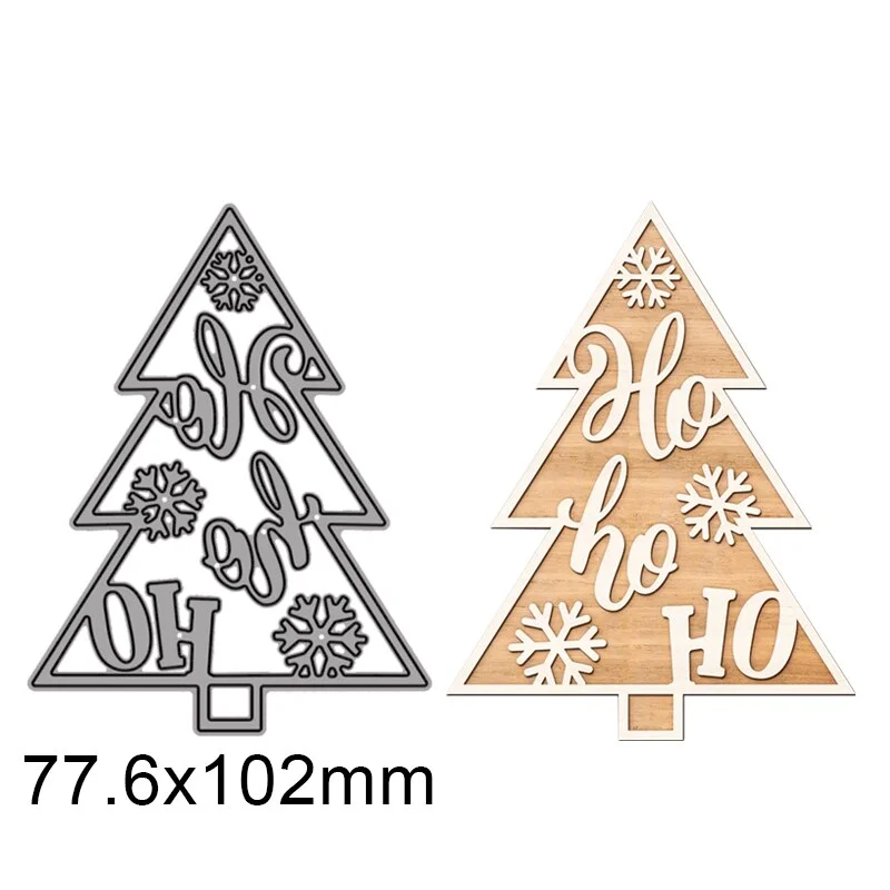 Christmas tree with snowflake Metal Cutting Dies For DIY Scrapbook Cutting Die Paper Cards Embossed Decorative Craft Die Cut New