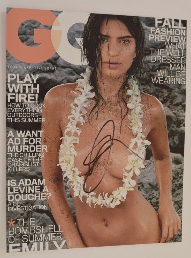 Emily Ratajkowski Signed Autographed 11x14 Photo Poster painting Hot Sexy Model COA VD