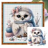 (Multi-Style) Sewing Machine Owl-11CT Stamped Cross Stitch 40*40cm/15.75*15.75in
