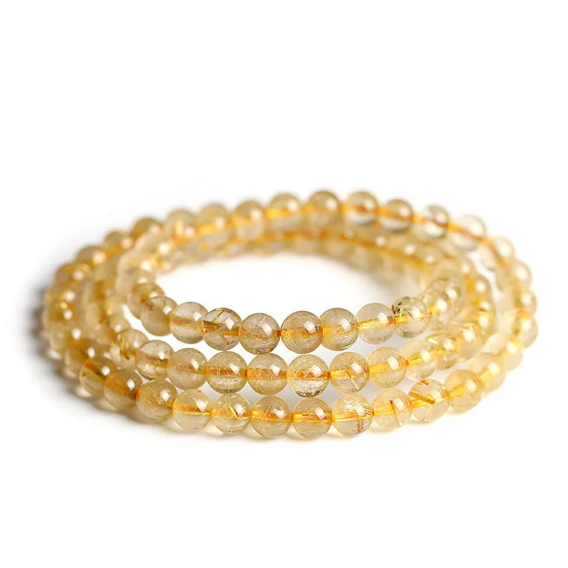 Natural Citrine Prosperity Protection Bracelet
