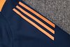 Joyfball 2024/2025 Manchester United Long Zipped Jacket Dark Blue Soccer Jersey 1:1 Thai Quality