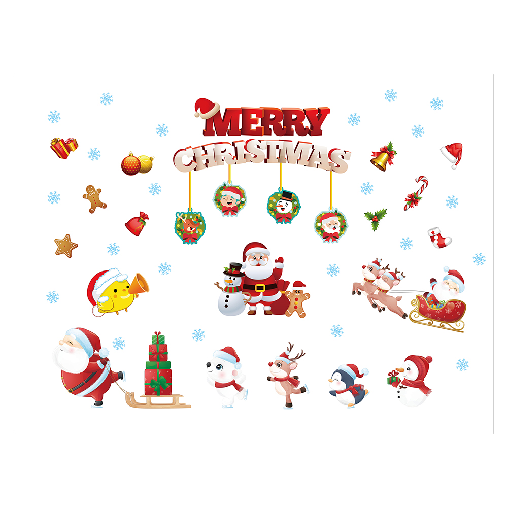 

1 Set Christmas Wall Sticker - 5D DIY Craft Sticker, 501 Original