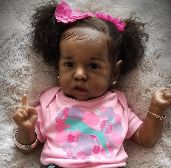 Black Full Body Silicone Reborns 12'' Tess Realistic Weighted Reborn Baby Doll Girl by Creativegiftss -Creativegiftss® - [product_tag] Creativegiftss®