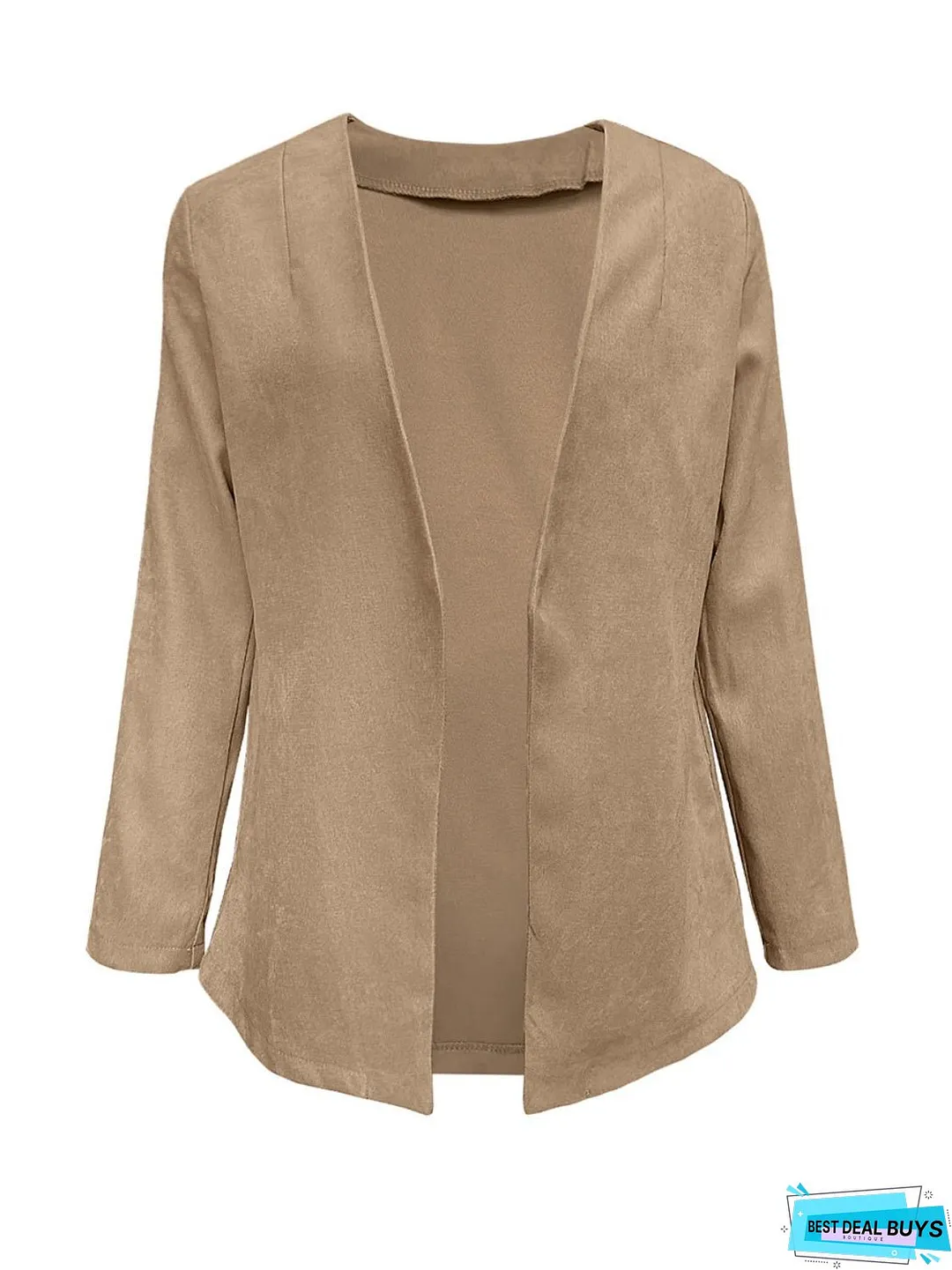 Open Front Long Sleeve Cardigan
