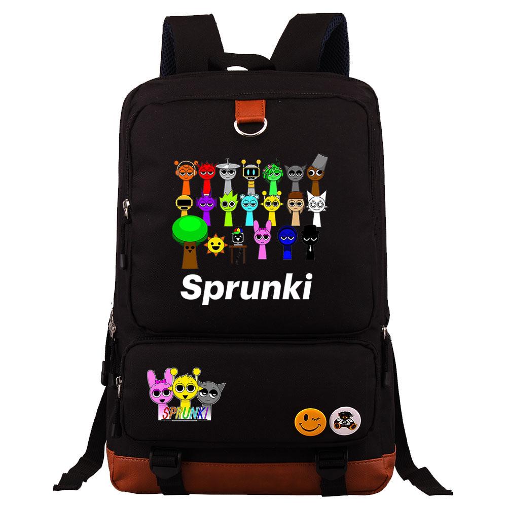 Mayoulove Sprunki Backpack Lightweight Durable Design for School and Outdoor Activities-Mayoulove