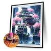 Fantasy Wasserfall Stadt - runder Bohrer Diamantmalerei - 40*50cm