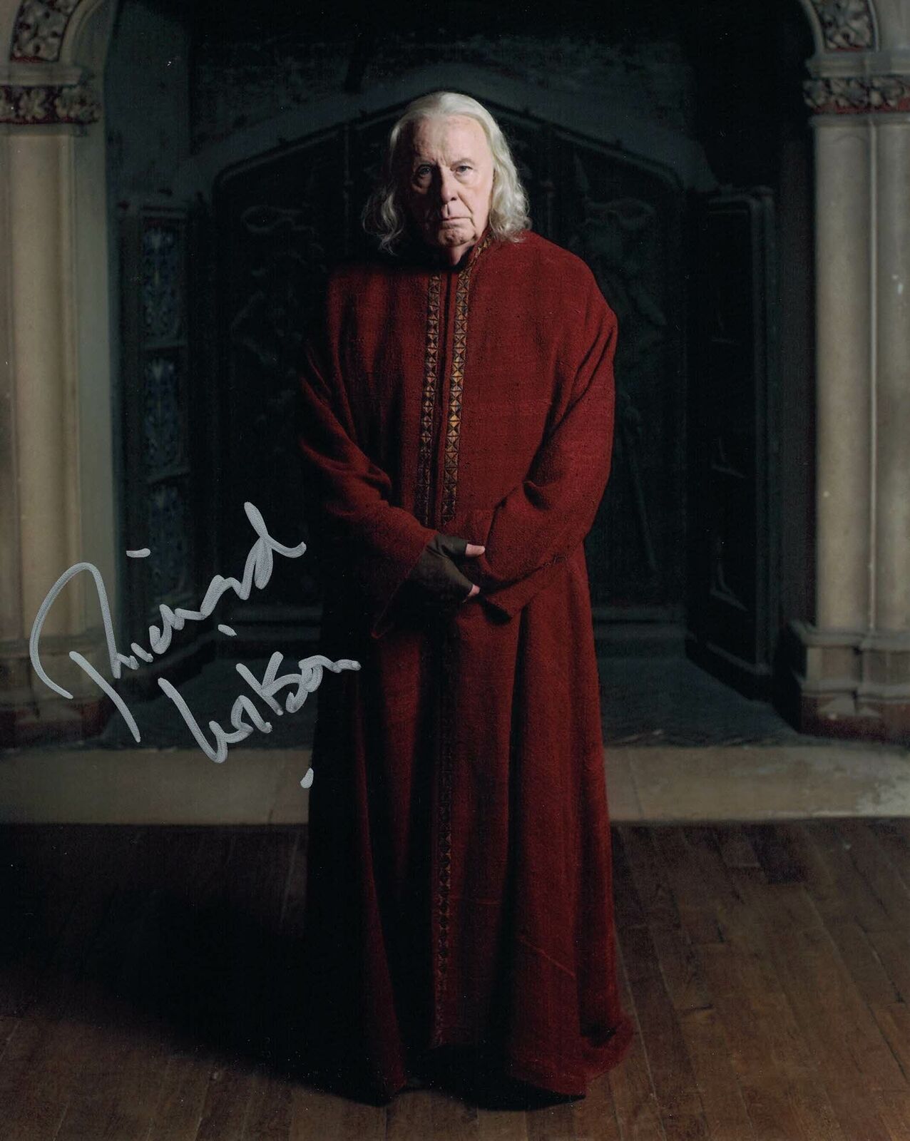 RICHARD WILSON - Gaius in Merlin - hand signed 10 x 8 Photo Poster painting