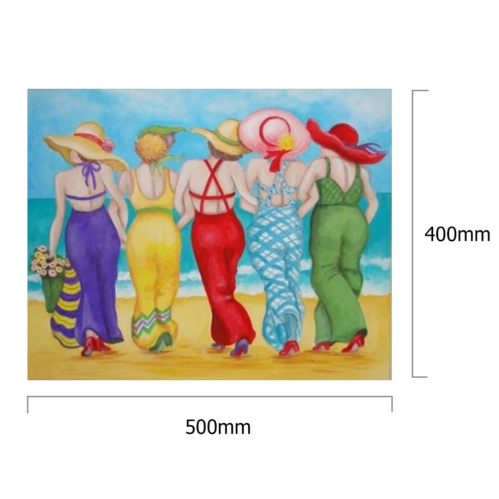 Women on Beach - Paint By Number(50*40cm)