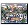 (US Only)Landscape Printed Cross Stitch Kit 55x43cm DIY 14CT Thread Art Needlework