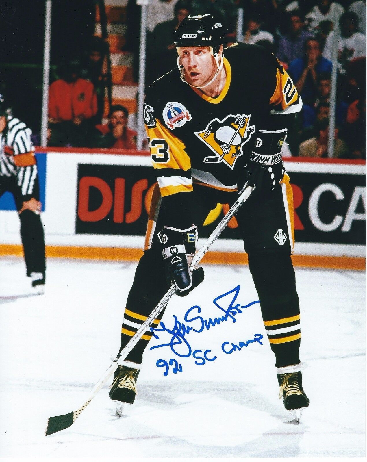 Signed 8x10 KJELL SAMUELSSON 92 SC Champ