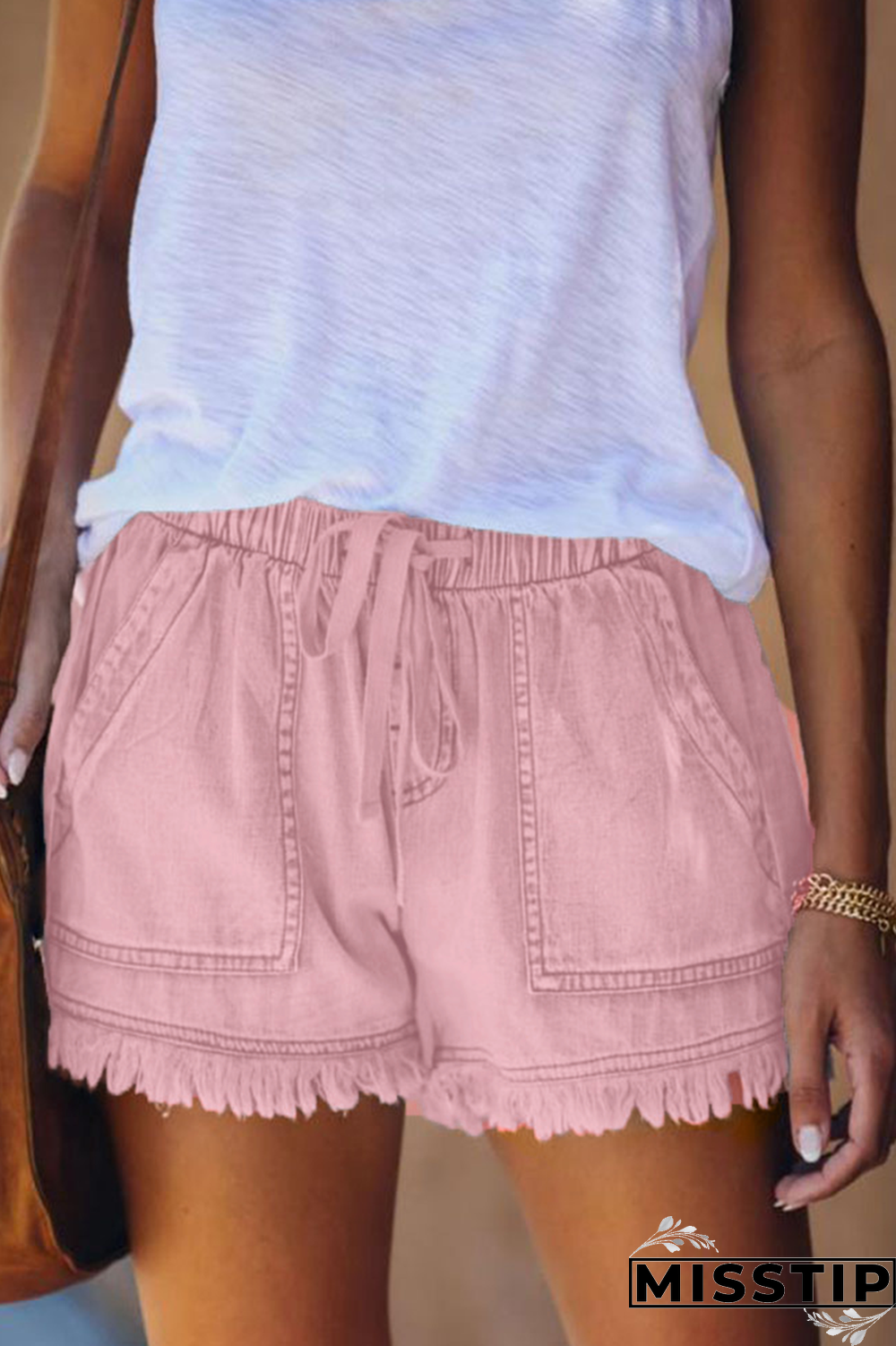 Khaki Fashion Casual Regular Solid Jeans