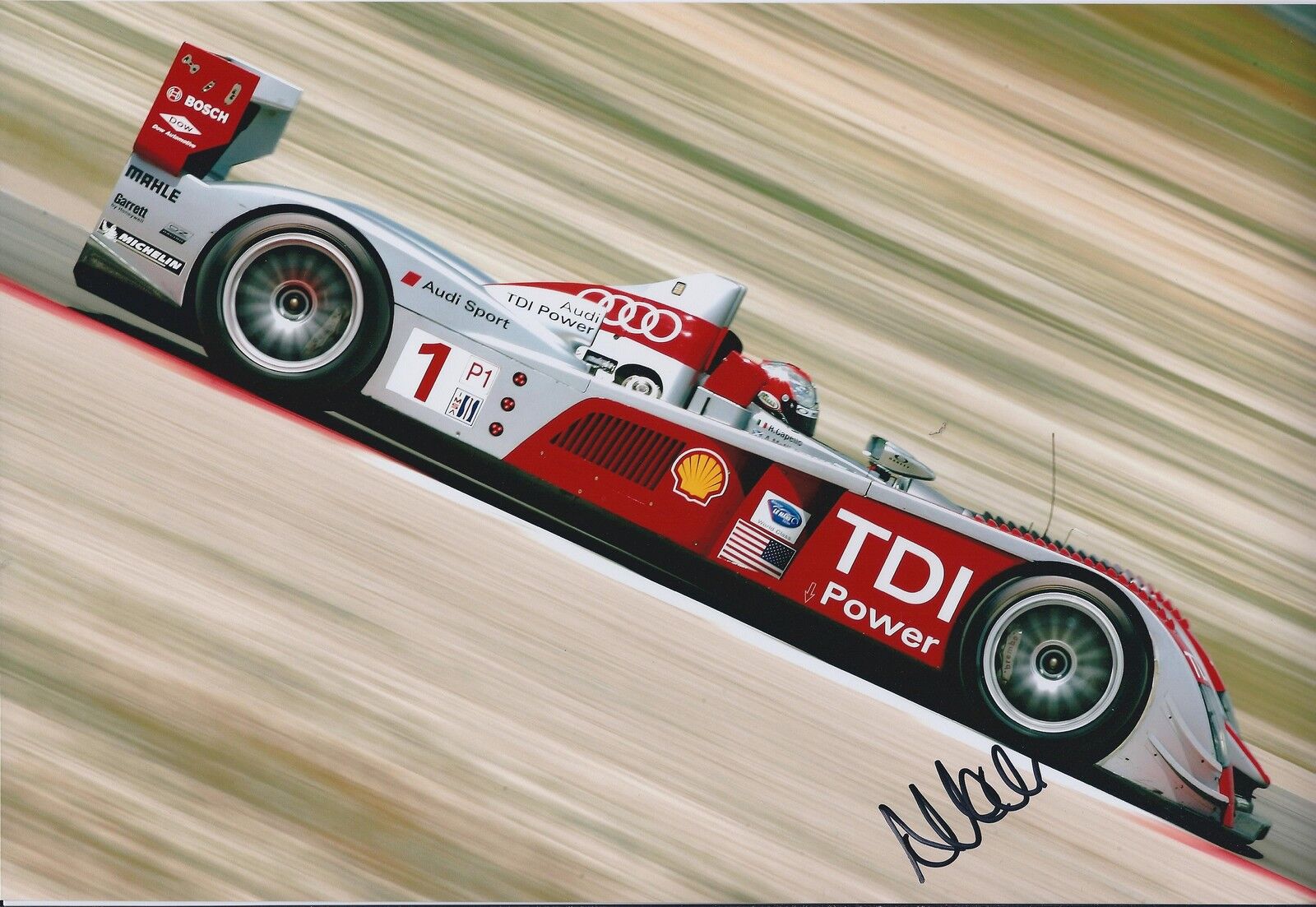 Allan McNISH SIGNED Audi Grand Prix Le MANS 12x8 Photo Poster painting AFTAL COA Autograph