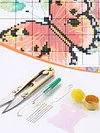 DIY Embroidery Needle Threads Scissors Thimble Cross Stitch Sewing Kit Set