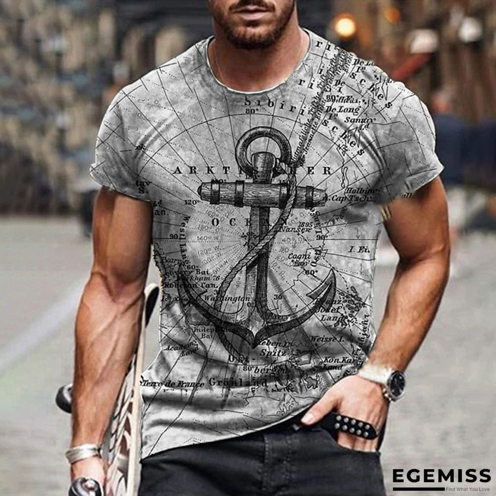 3D Printed T-shirt Short Sleeve New Trend Casual Men's Wear | EGEMISS