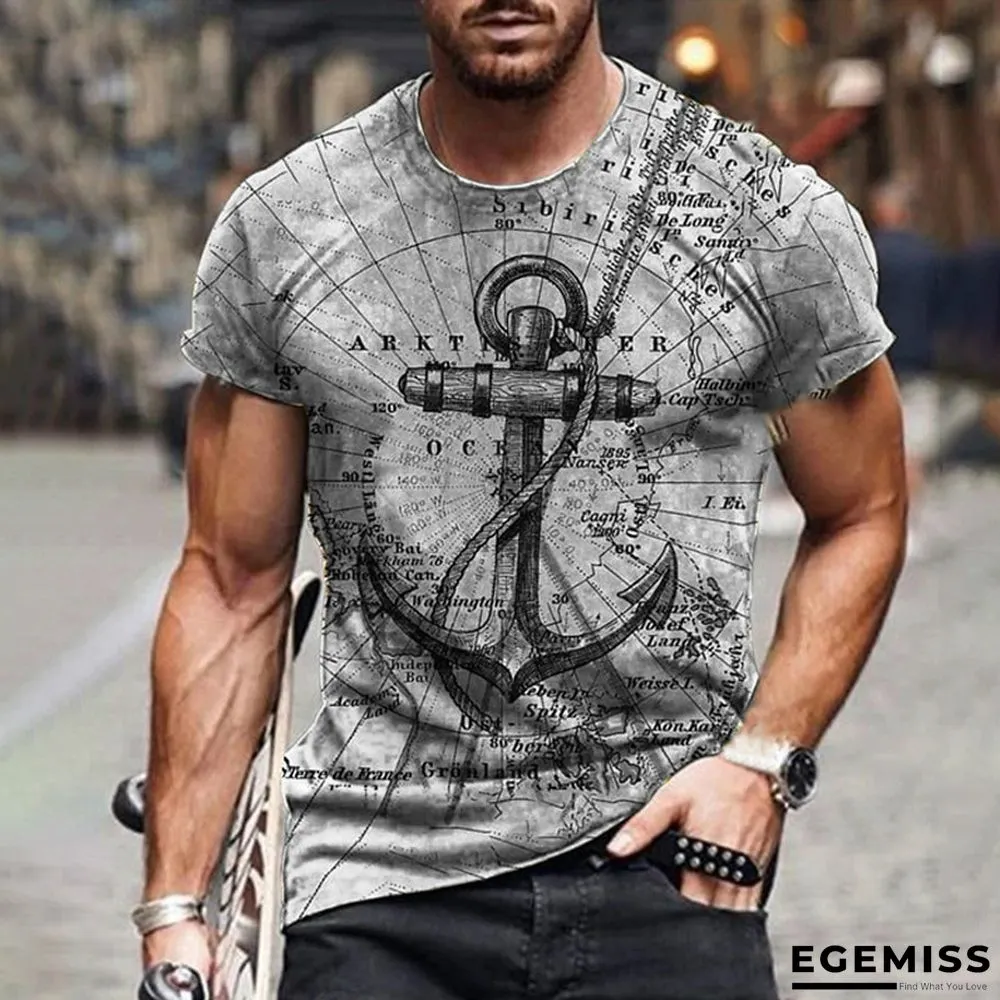 3D Printed T-shirt Short Sleeve New Trend Casual Men's Wear | EGEMISS