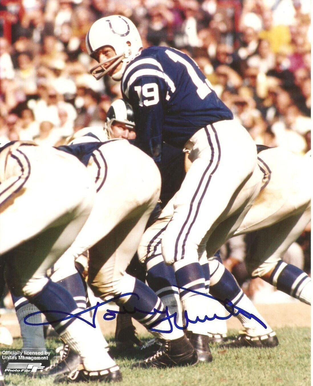 Johnny Unitas Colts 8x10 autographed Photo Poster painting Reprint