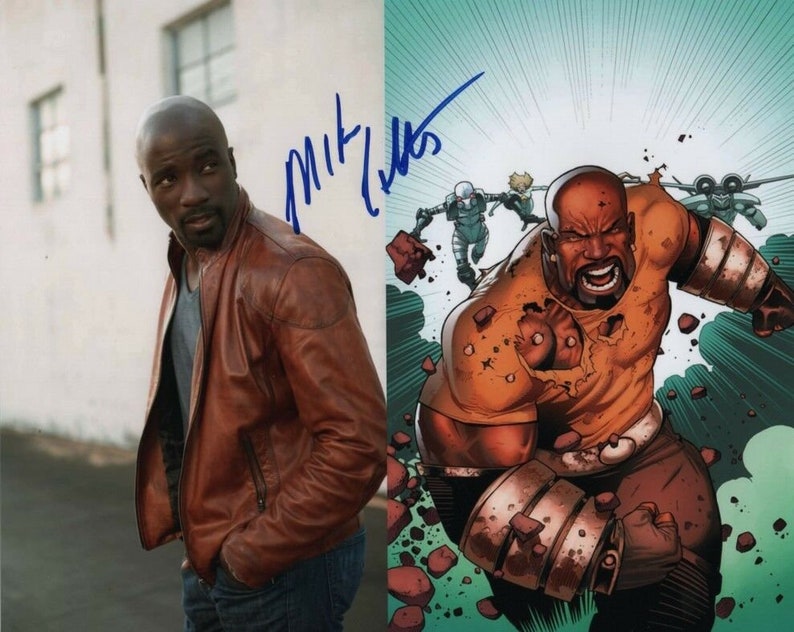 Mike colter signed autographed luke cage Photo Poster painting