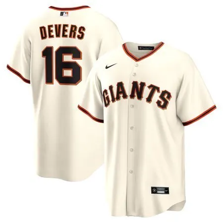 Youth San Francisco Giants #16 Rafael Devers  White Home Replica Player Jersey