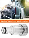 Faucet Adapter 4-point Hose Extension Adapter Hose Coupling for Garden Yard Lawn