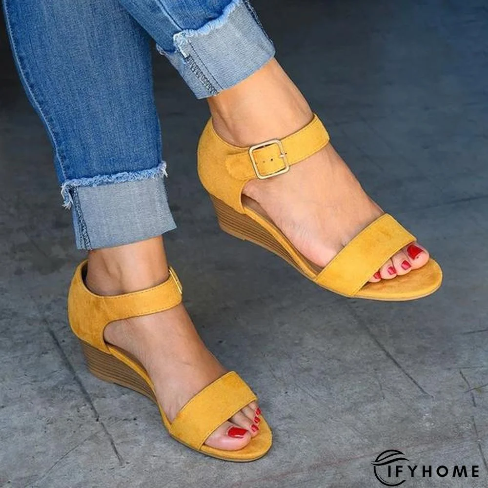 Daily Comfy Low Heel Wedge Sandals | IFYHOME