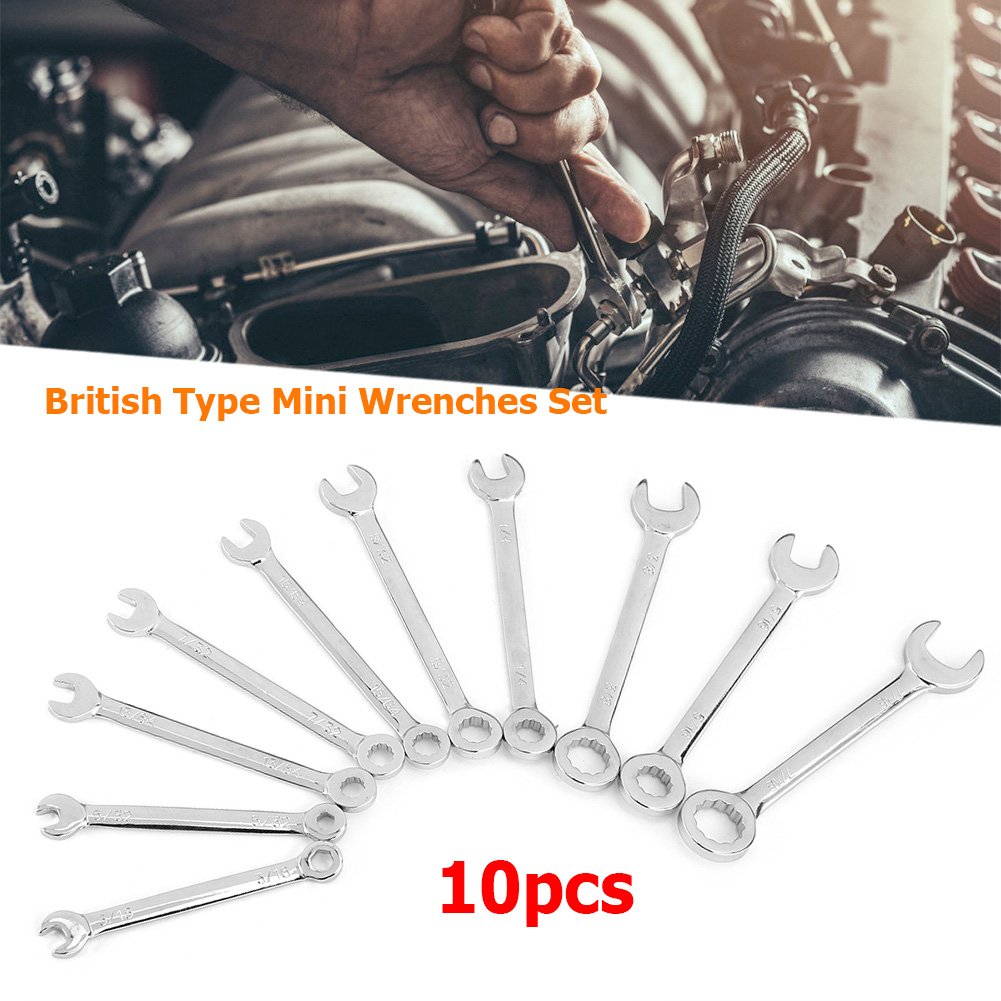 

10pcs Double Open End Combination Tooth Gear Socket Nut Spanners Wrench Kit, 501 Original