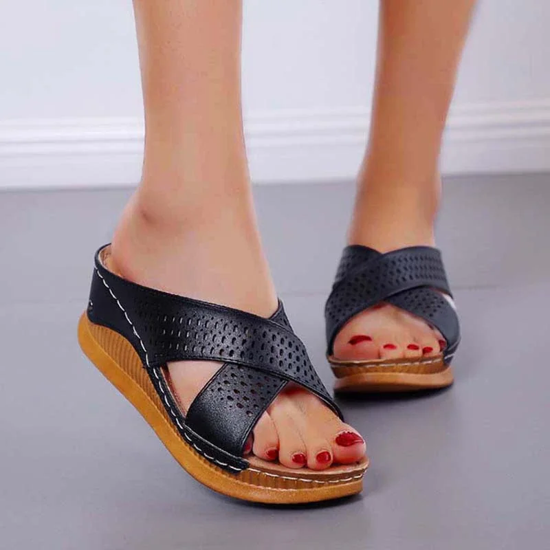 Qengg Women Sandals Comfy Platform Women's Shoes Outdoor Fashion Leisure Beach Sandals Ladies Female Sexy Sandals For Women