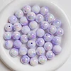 100PCS Creamy UV Flashing Noctilucent DIY Bracelet Acrylic Beads