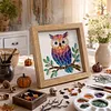 Owl Glass Mosaic DIY Craft Kit &ndash; Framed Halloween Wall Art