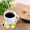 10pcs DIY Anti Slip Sunflower Coasters Stackable Creative for Tabletop Protection