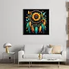 Sunflower Dream Catcher-14CT Stamped Cross Stitch 40*40cm/15.75*15.75in