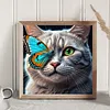 Diamond Painting -DIY Round Drill Cat