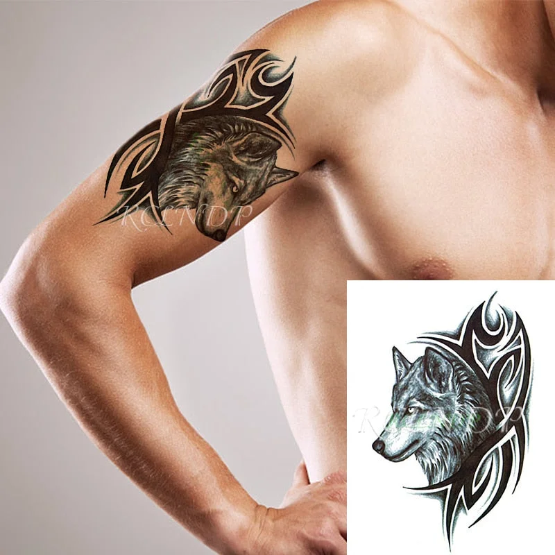 Waterproof Temporary Tattoo Stickers on Body Tribal Totem Fake Tatto Flash Tatoo Back Leg Arm belly big size for Women Men girl