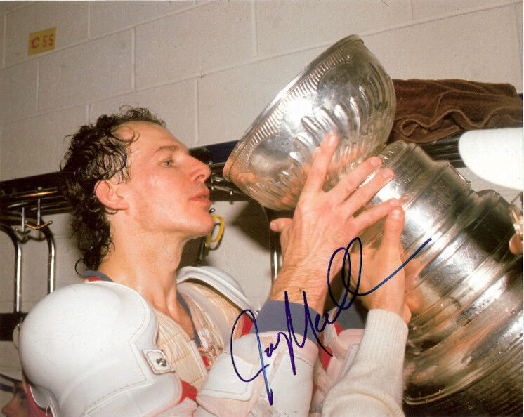 Calgary Flames Joe Mullen Stanley Cup Autographed Signed 8x10 Photo Poster painting COA