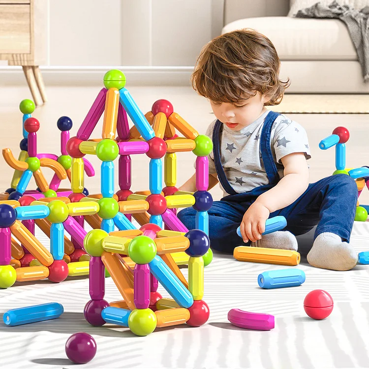 Children's Magnetic Rod Block Set
